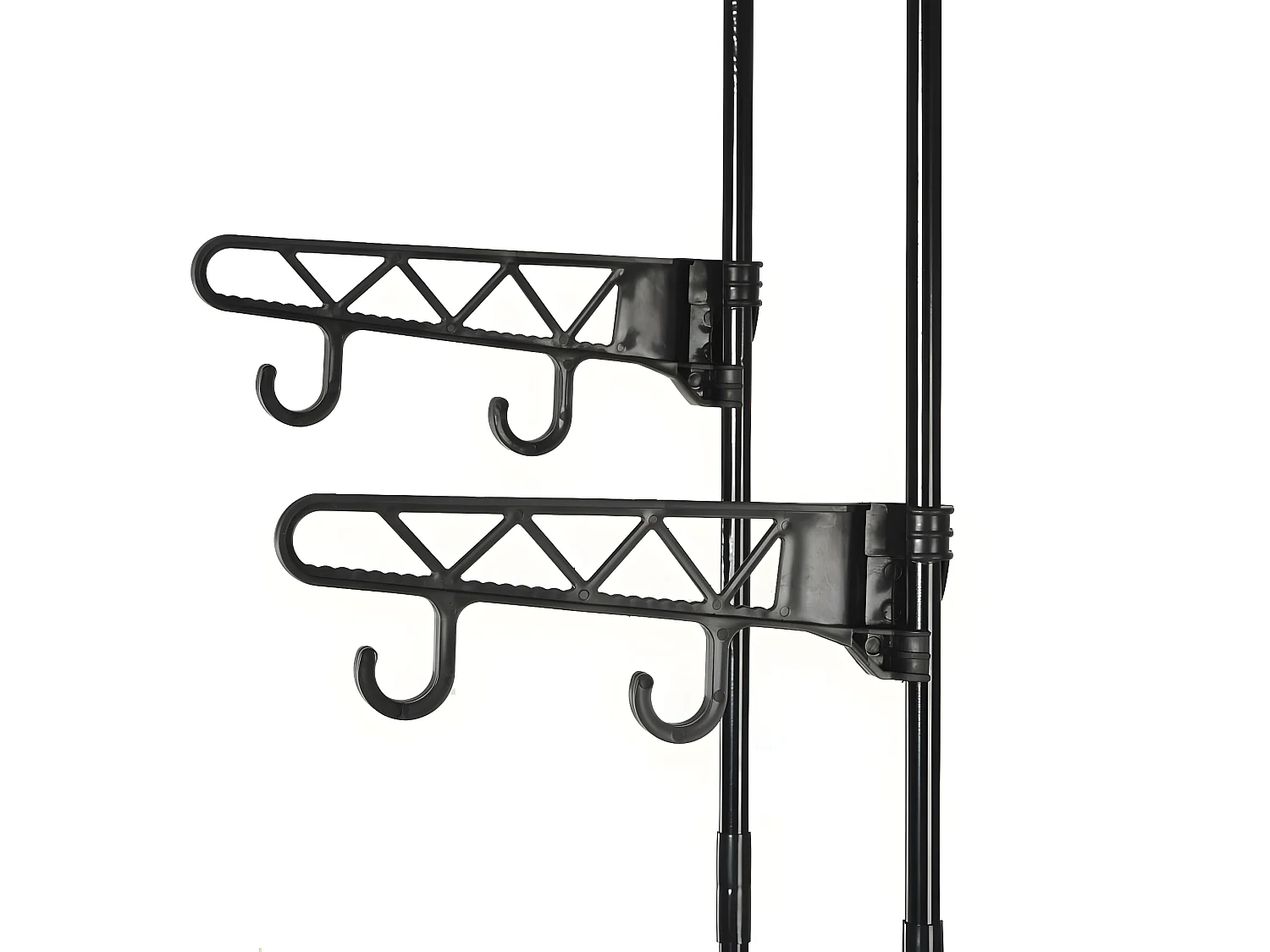 Porte-vêtements Acier et tissu non-tissé 55x28,5x175 cm Noir WVGQ5889