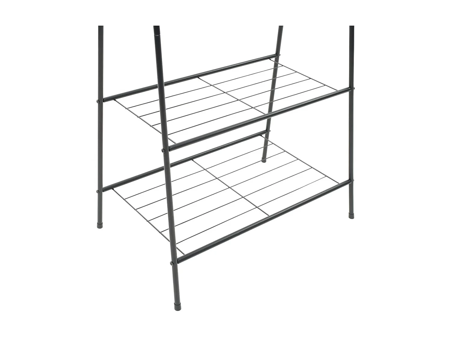 Perchero de ropa negro 59x35x150 cm ES160756