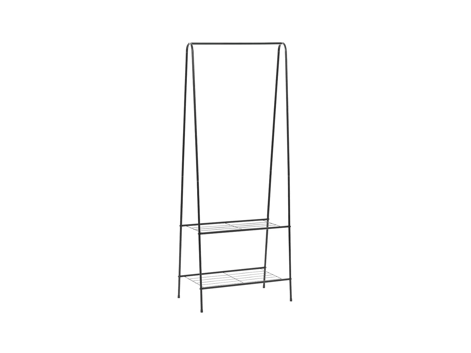 Kledingrek 59x35x150 cm zwart NL996810