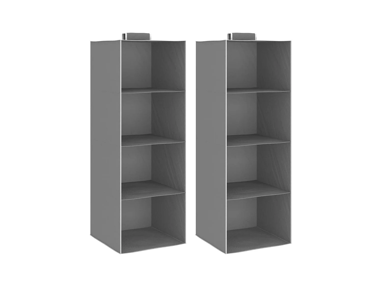 Étagères suspendues de rangement 2 pcs 4 niveaux Tissu  WVGQ2763