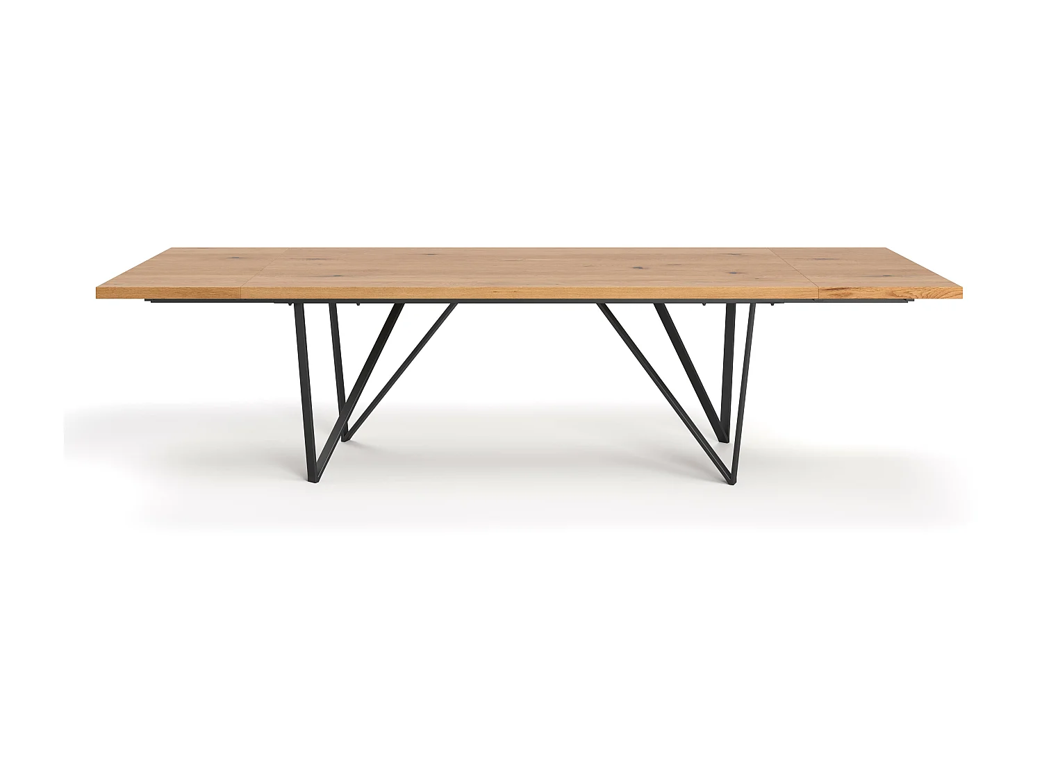 Table extensible Ravel en chêne massif avec deux rallonges 50cm