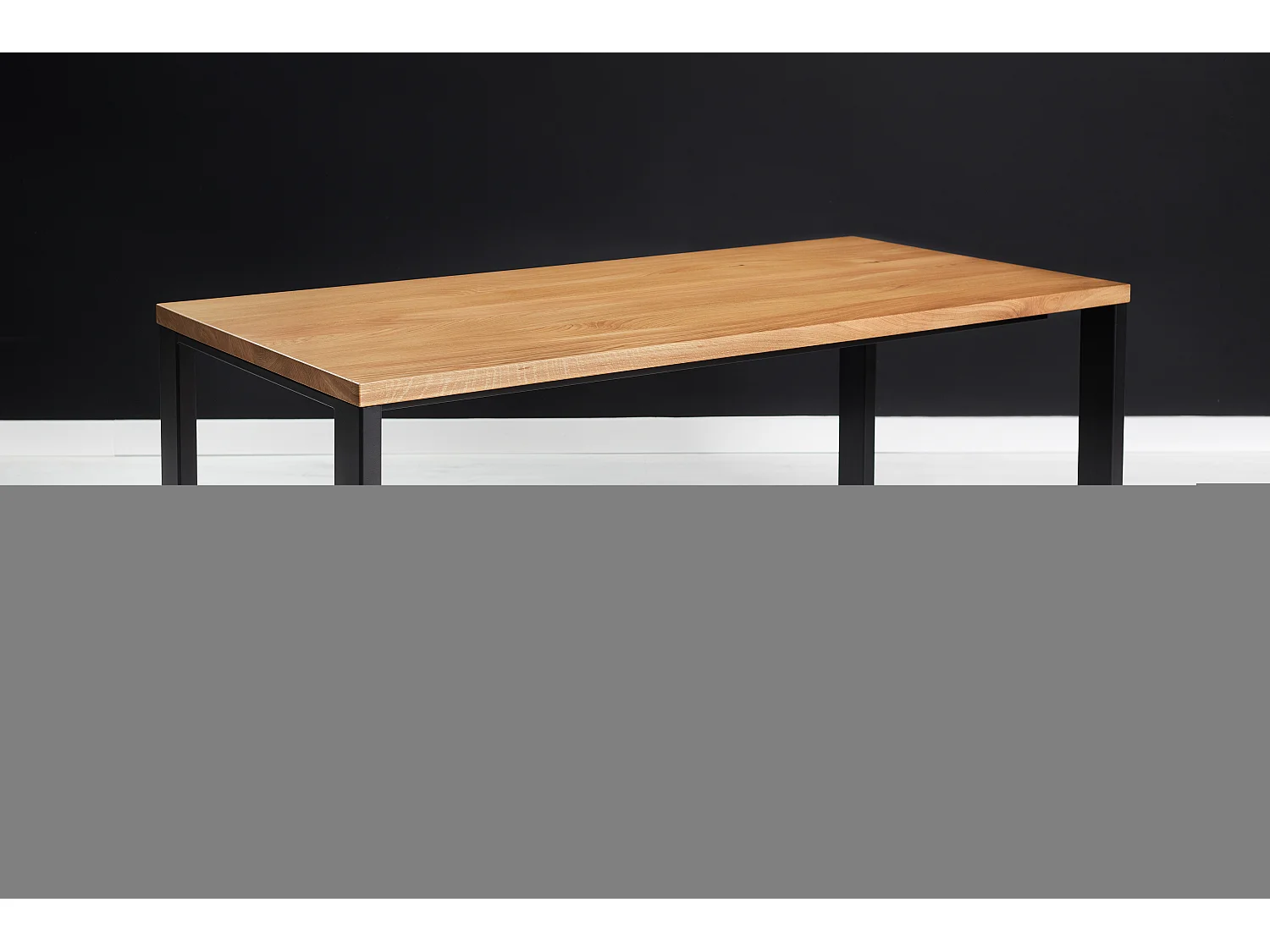 Ramme-Tisch aus Massivholz