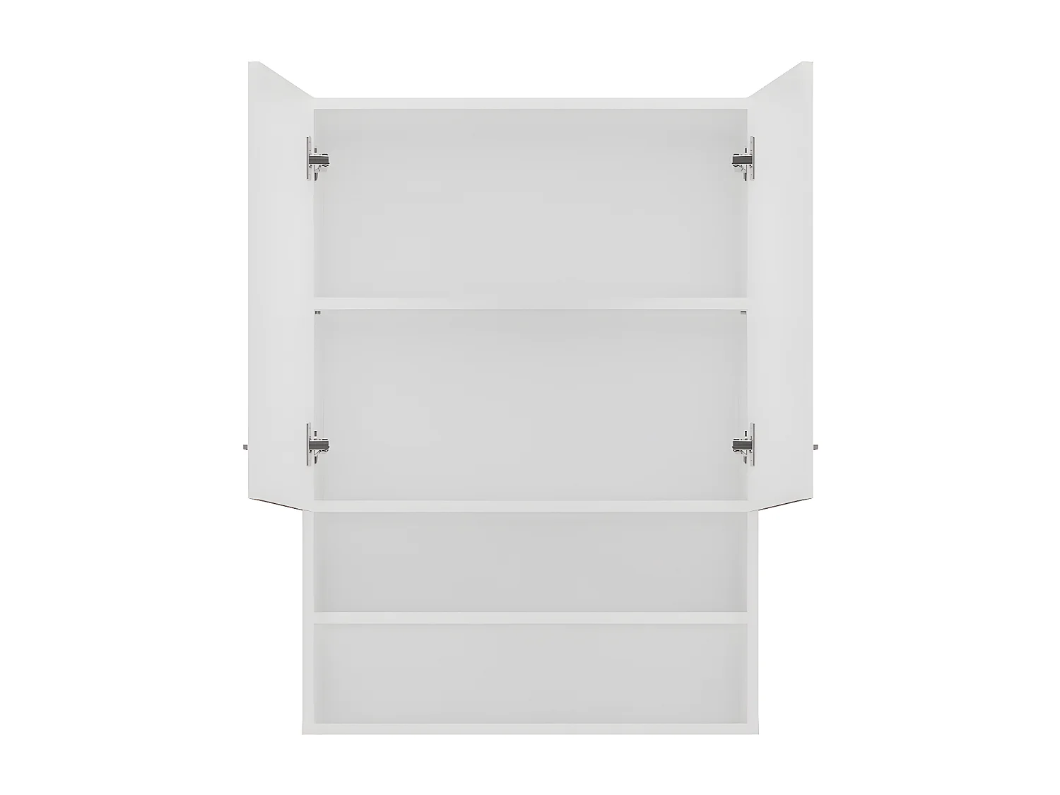 NELLIO - Armadio a specchio a parete - Armadio a muro per il bagno - 64x30x90 cm - Contenitore per il bagno