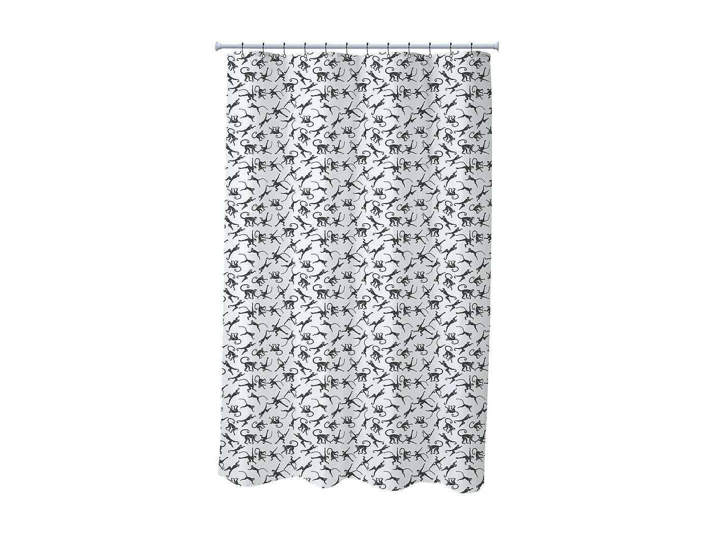 Rideau De Douche Rayé Imperméable 180x210 Cm - Anti-Moisissures Avec 12