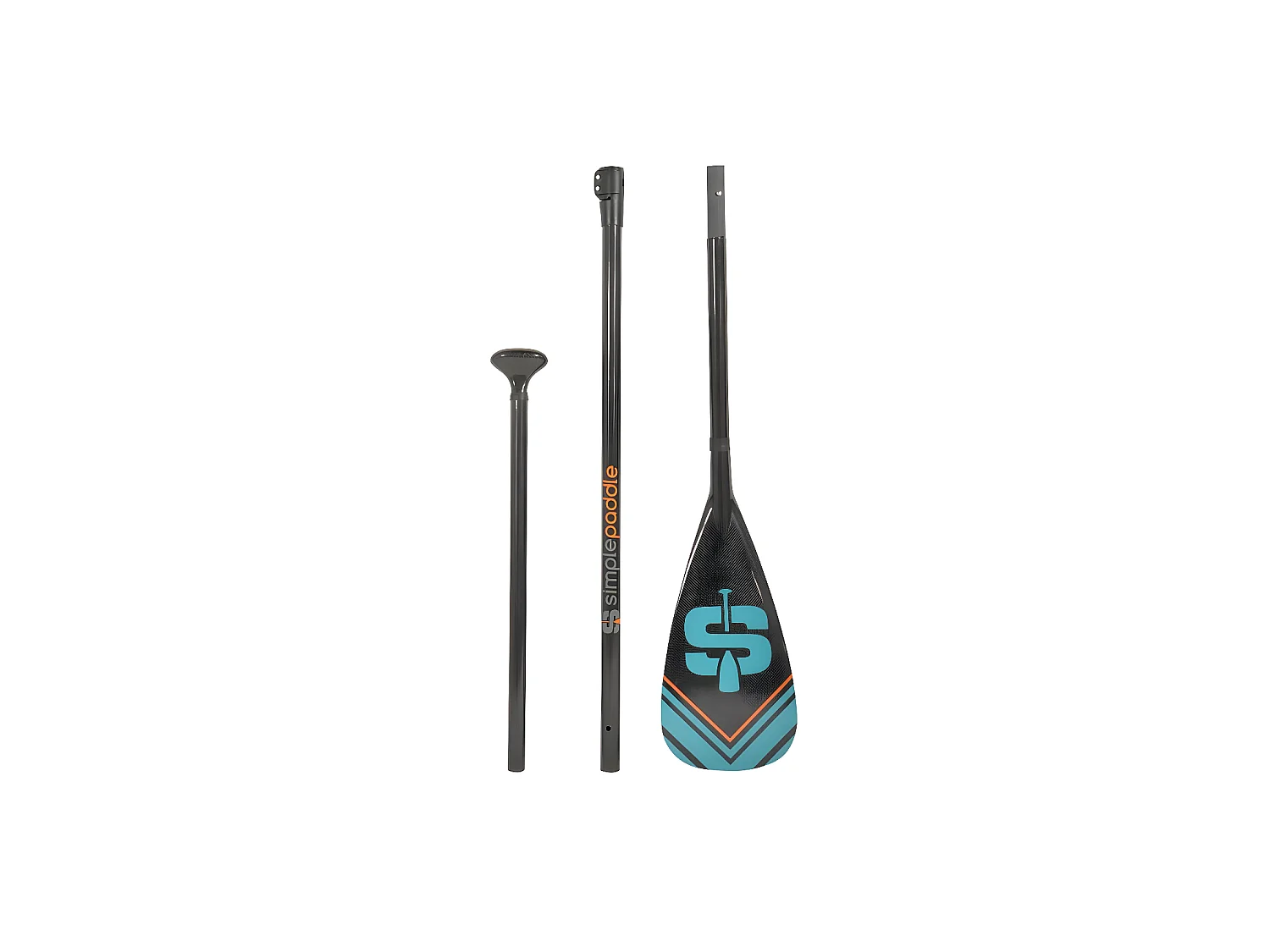 Pagaie de Stand Up Paddle réglable de 175 à 215cm et démontable en 3 sections - Carbone, Fibre de Verre et Nylon - Horuz
