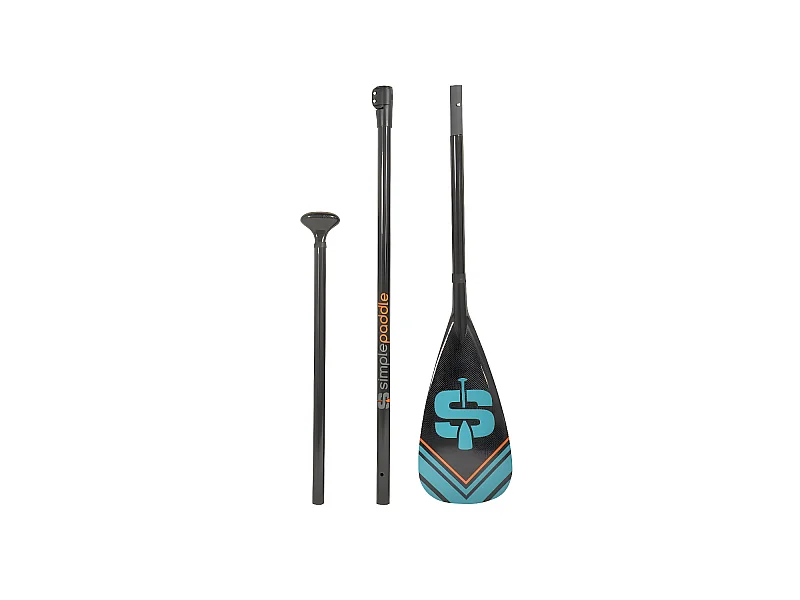 Pagaie de Stand Up Paddle réglable de 175 à 215cm et démontable en 3 sections - Carbone, Fibre de Verre et Nylon - Horuz