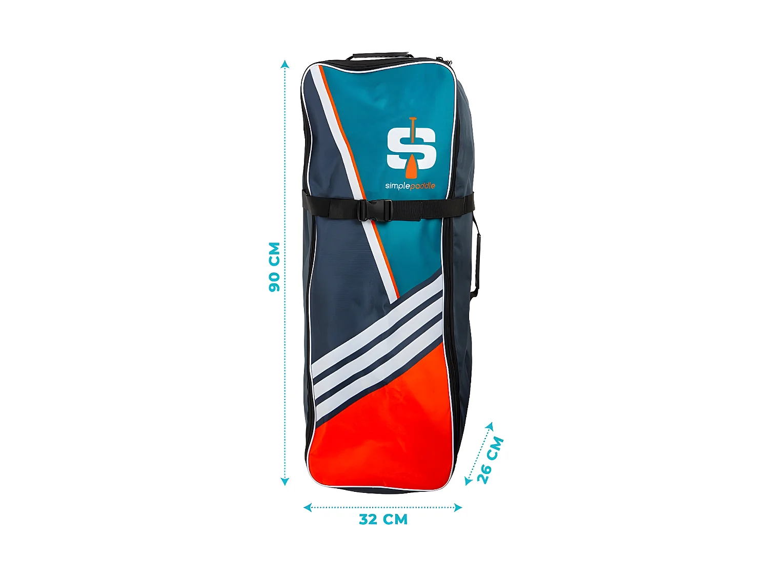 Sac de Transport Simple Paddle  pour Stand up Paddle - 90 x 32 x 26 cm - Universel
