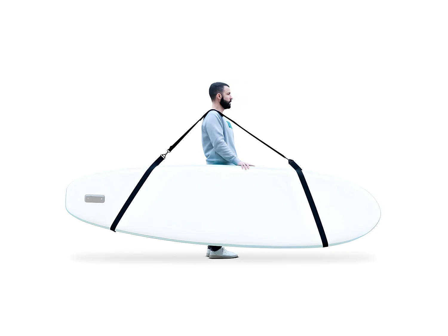 Sangle de transport pour Stand Up Paddle Universel et Réglable - Noir