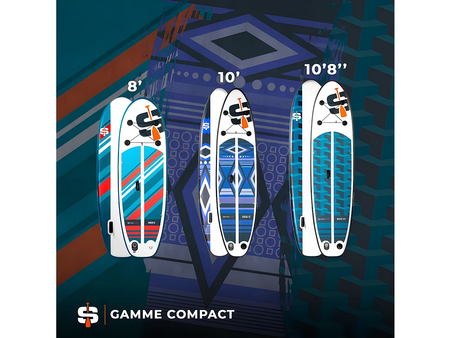 Dérive latérale amovible pour Stand Up Paddle gamme Compact Simple Paddle