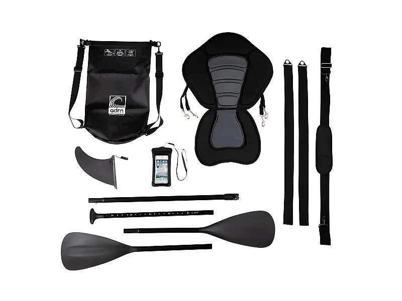 Pack de 6 accessoires pour stand up paddle gonflable - Noir