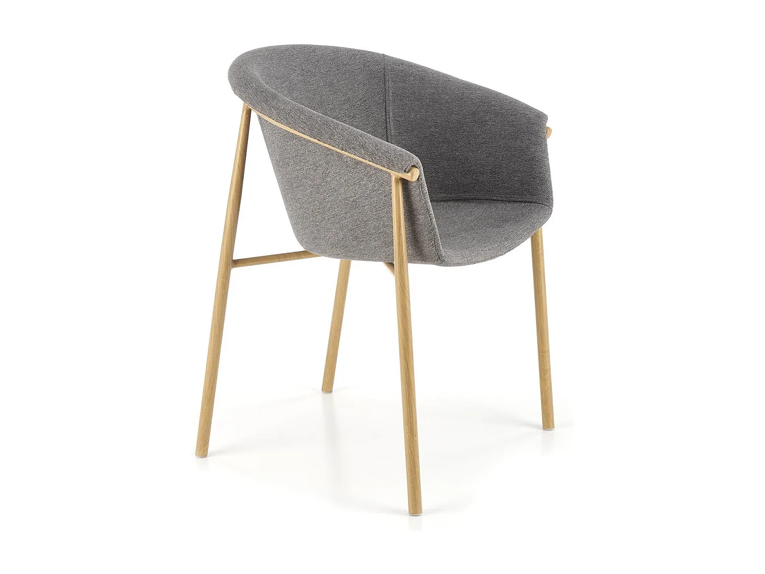 Krzesło tapicerowane K489 szare