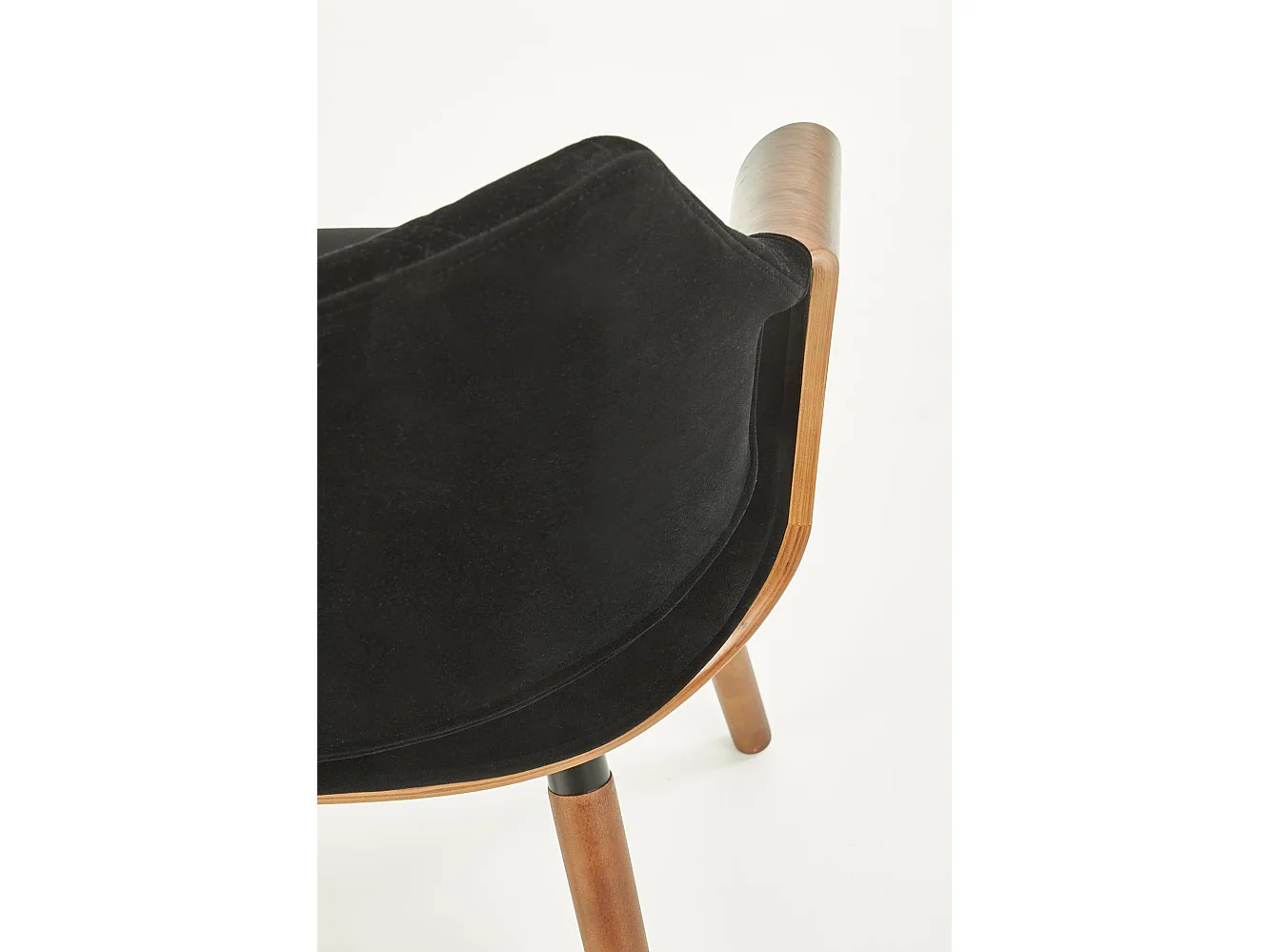 Stuhl aus Holz/Stoff 56 x 77 cm