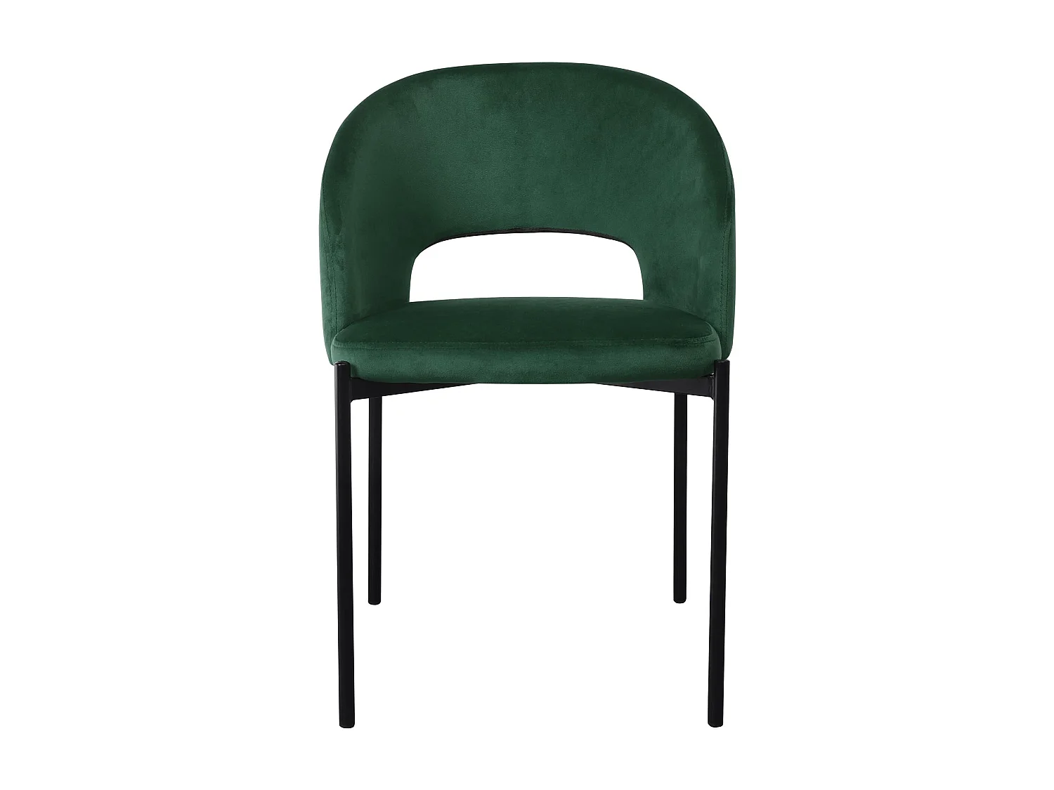 Krzesło tapicerowane K455 VELVET ciemnozielone