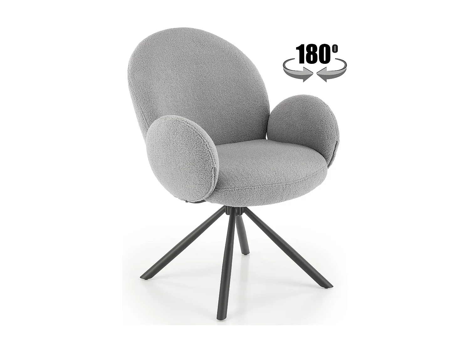 Krzesło tapicerowane K498 szare