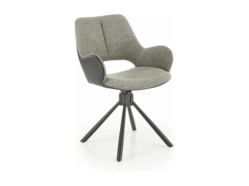 Krzesło tapicerowane K494 szare/czarne