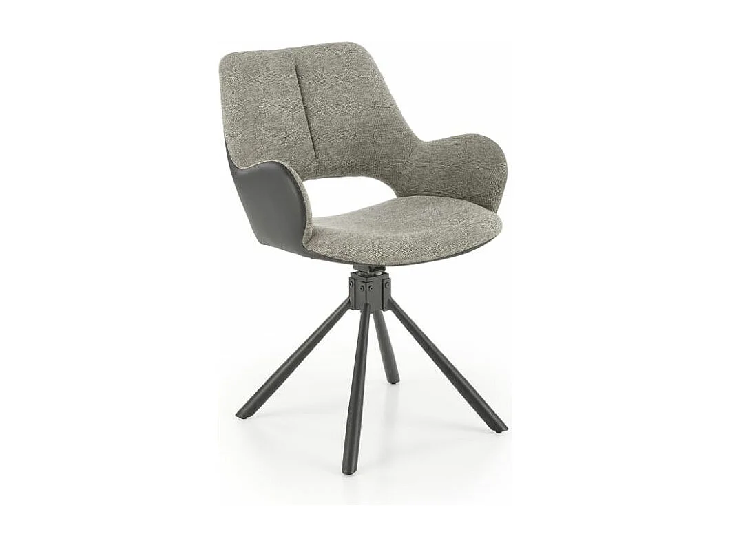 Krzesło tapicerowane K494 szare/czarne