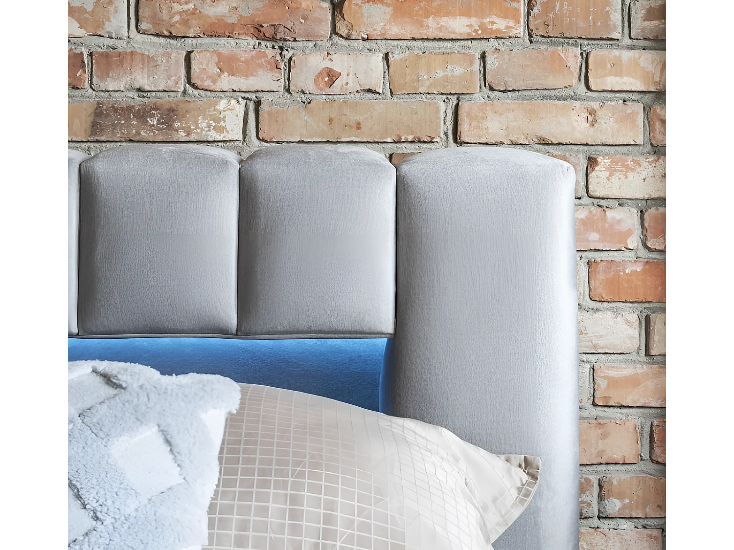 Lit Hero M (160x200)/Tissu/inclut Matelas/Gris