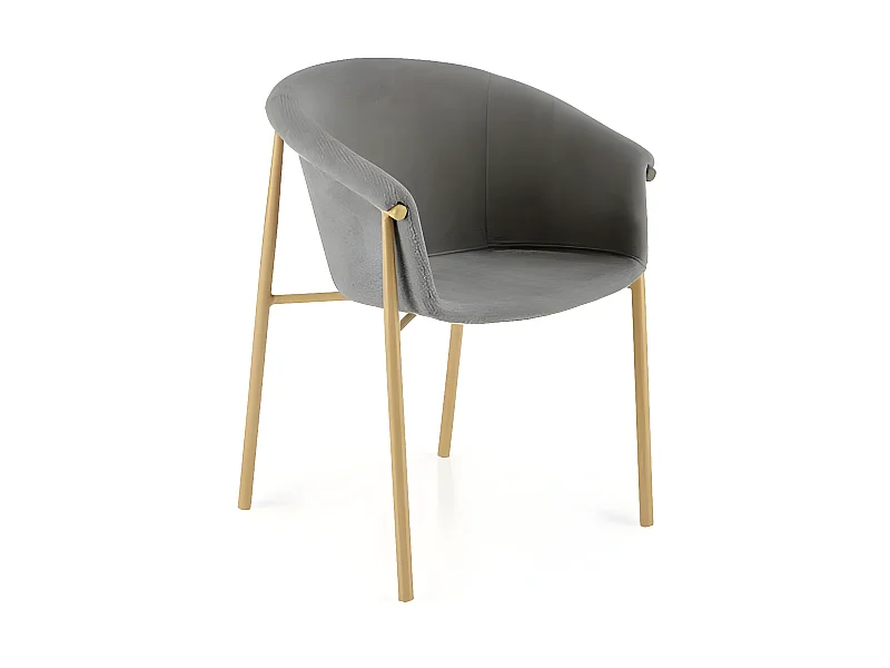 Sedia K489/Tessuto/Grigio