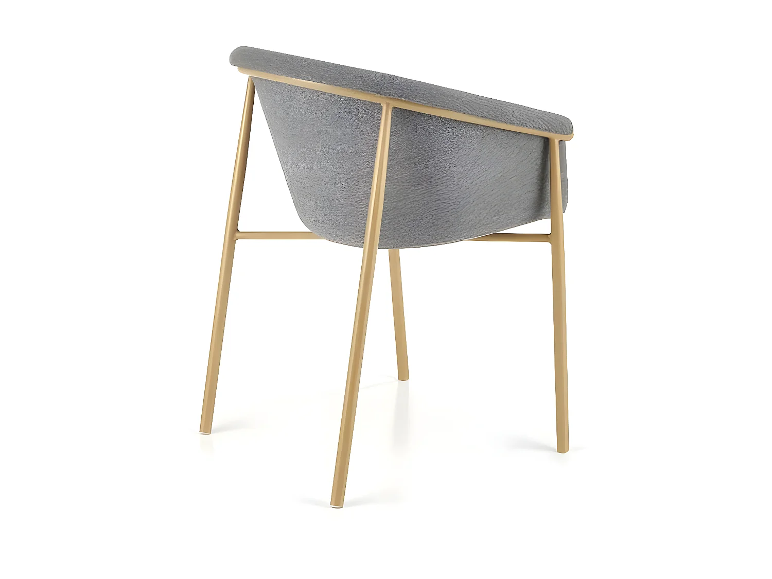 Chaise K489/Tissu/Gris