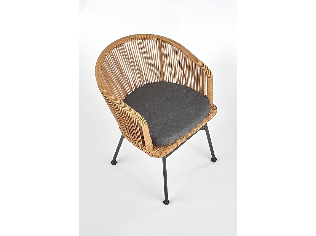 Sedia K400/Rattan/Marrone