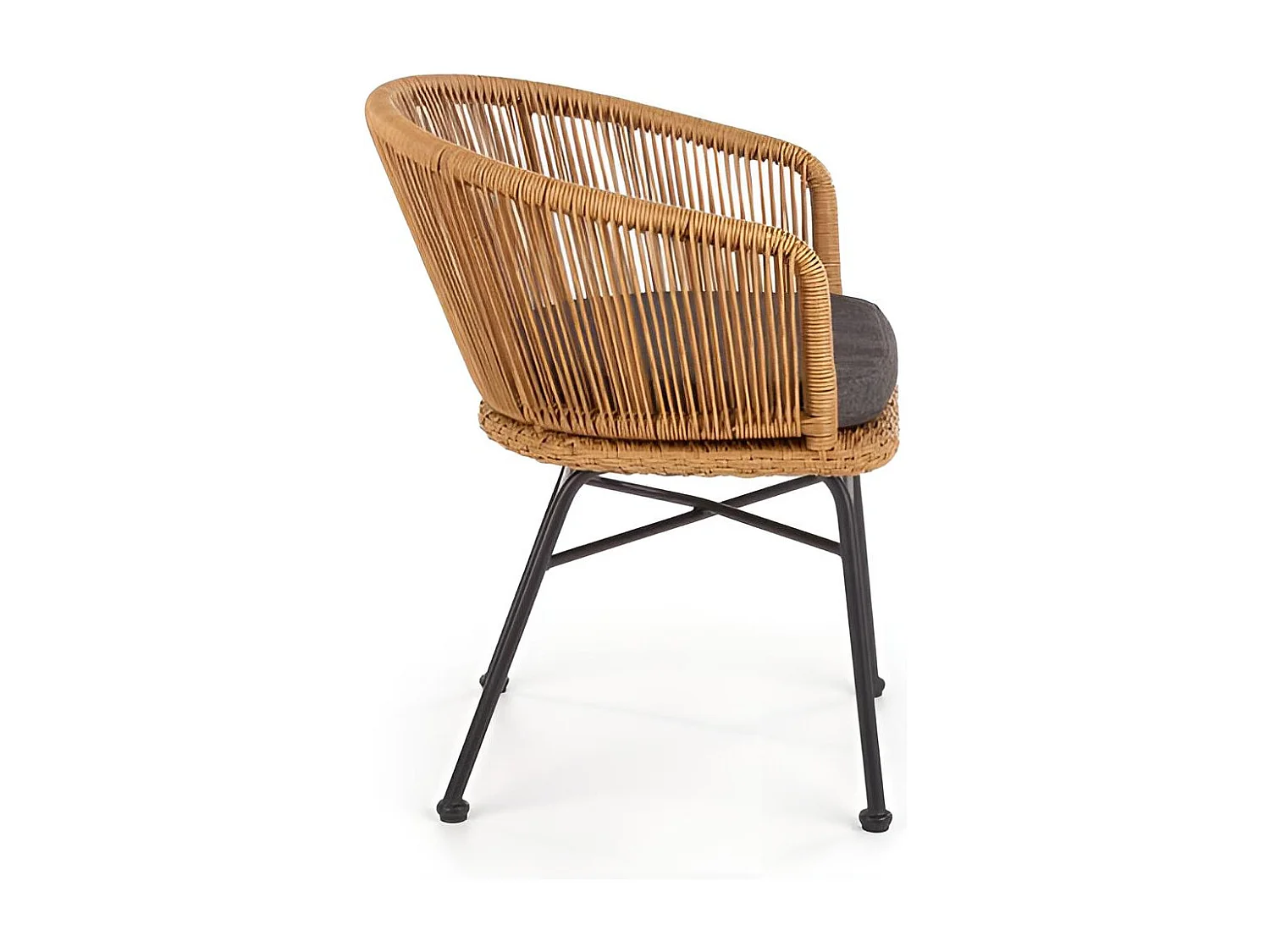 Sedia K400/Rattan/Marrone