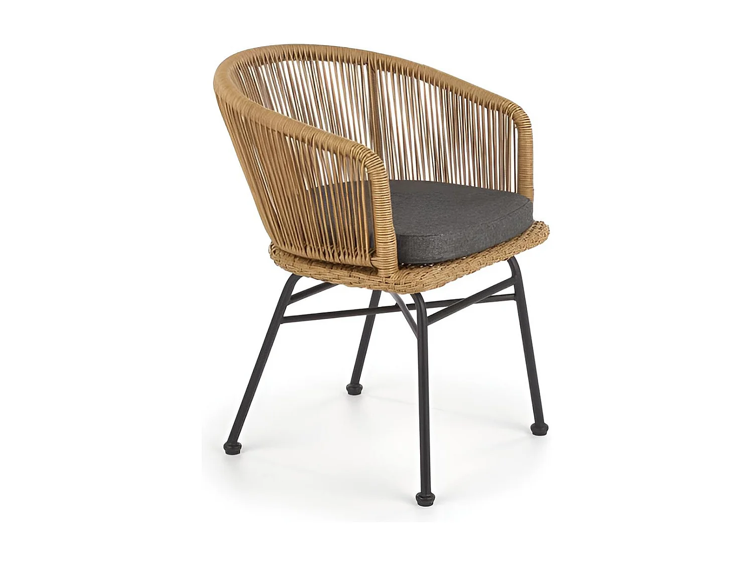 Chaise K400/Rotin/Marron