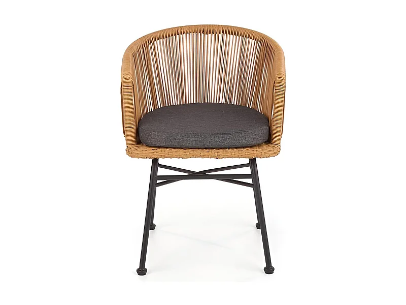 Chaise K400/Rotin/Marron