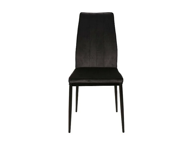 Krzesło tapicerowane ATOM VELVET czarne