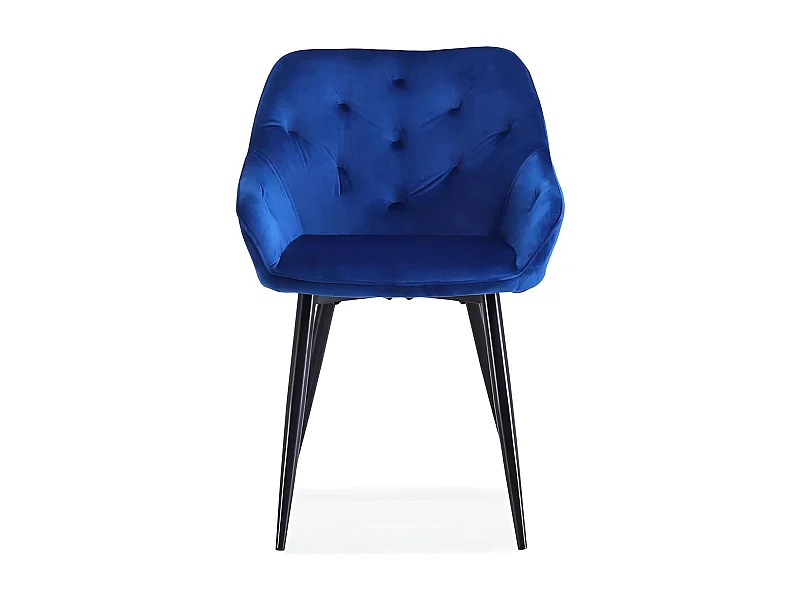 Krzesło tapicerowane K487 VELVET granatowe
