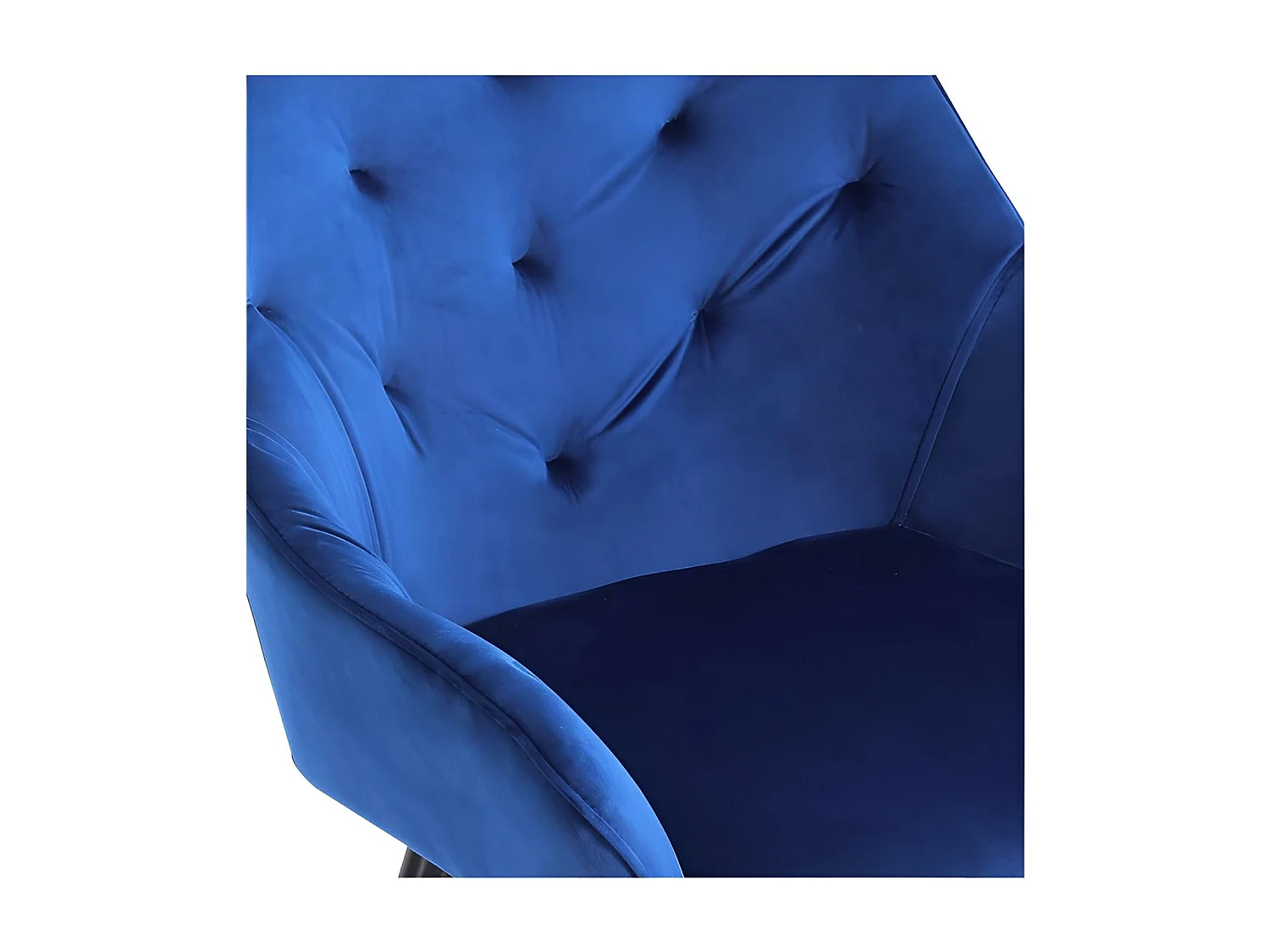 Krzesło tapicerowane K487 VELVET granatowe