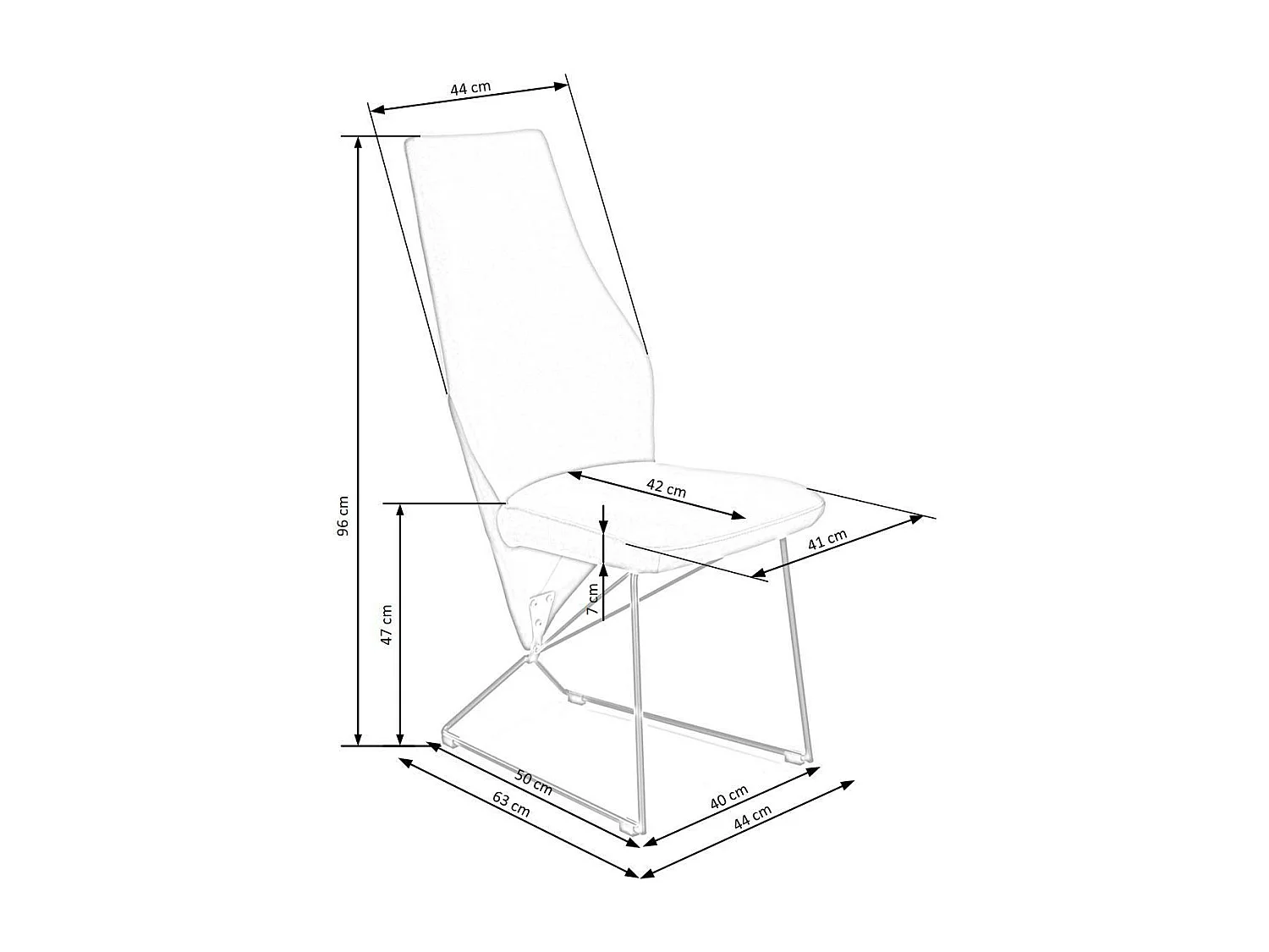 Krzesło tapicerowane K487 VELVET granatowe