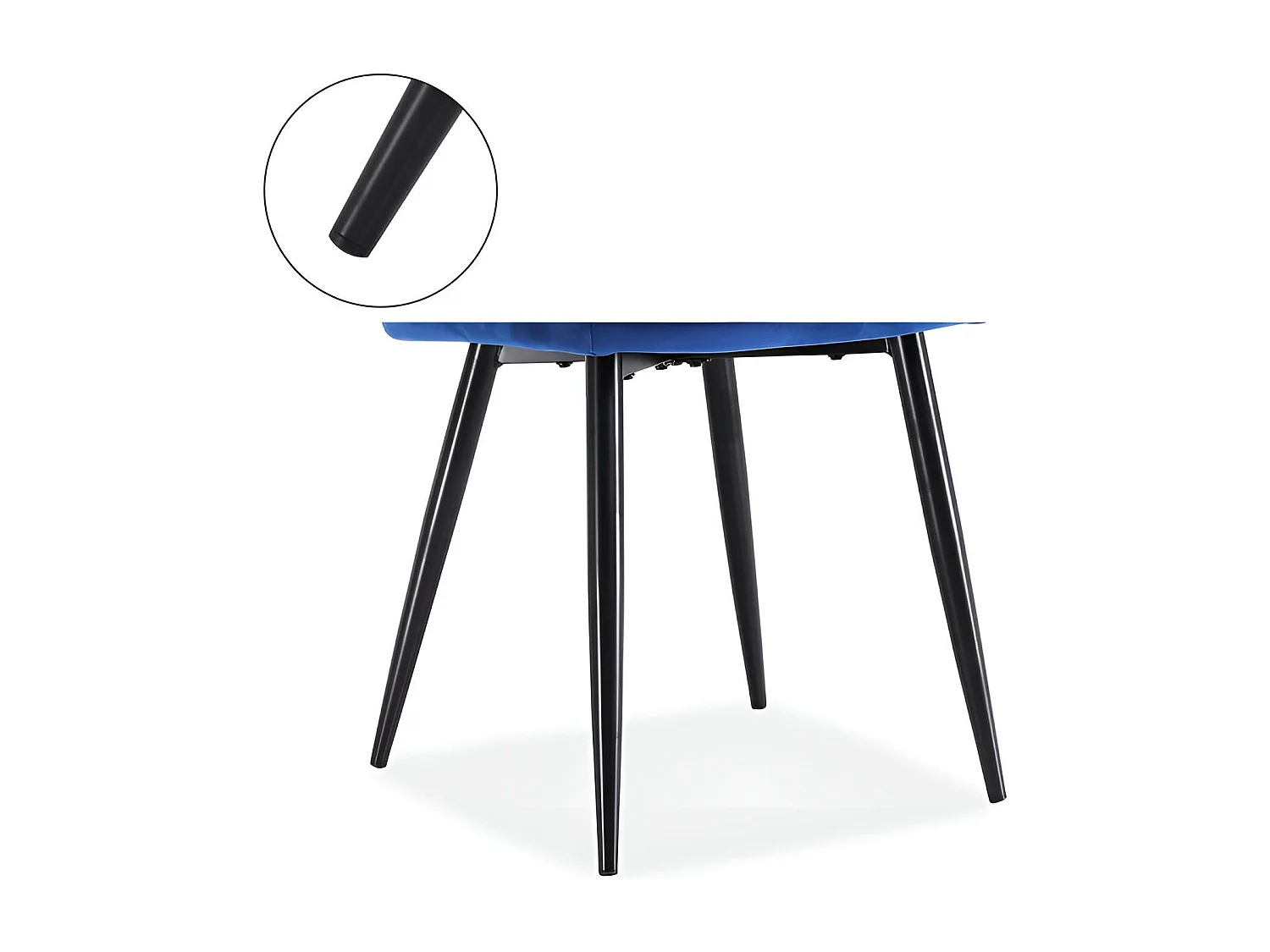 Krzesło tapicerowane K487 VELVET granatowe