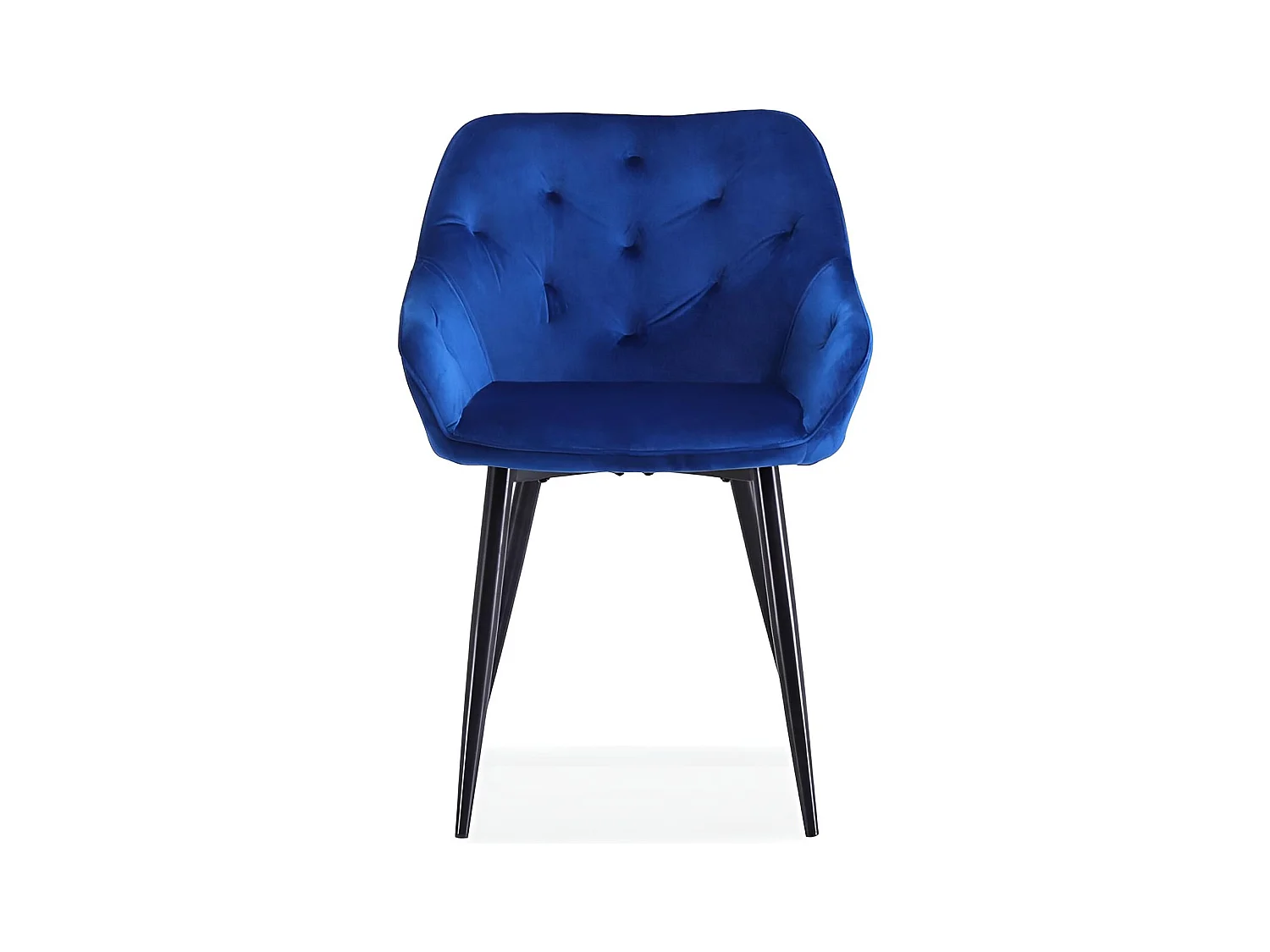 Krzesło tapicerowane K487 VELVET granatowe