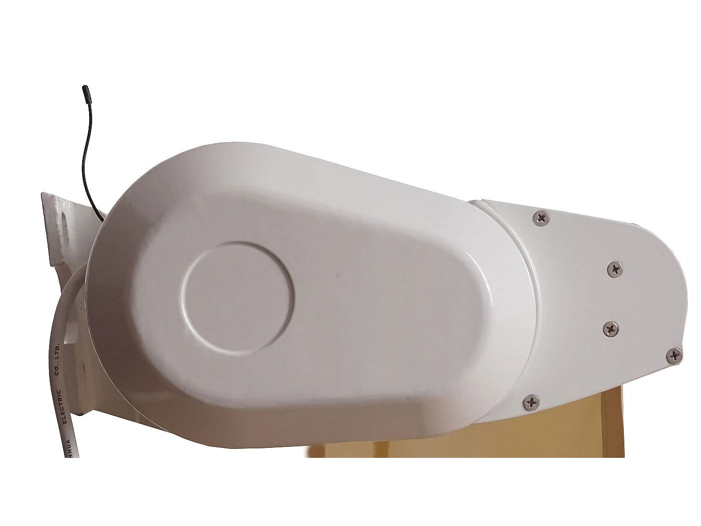 Kassetten-Markise H124 Volant ausfahrbar, Polyester Creme