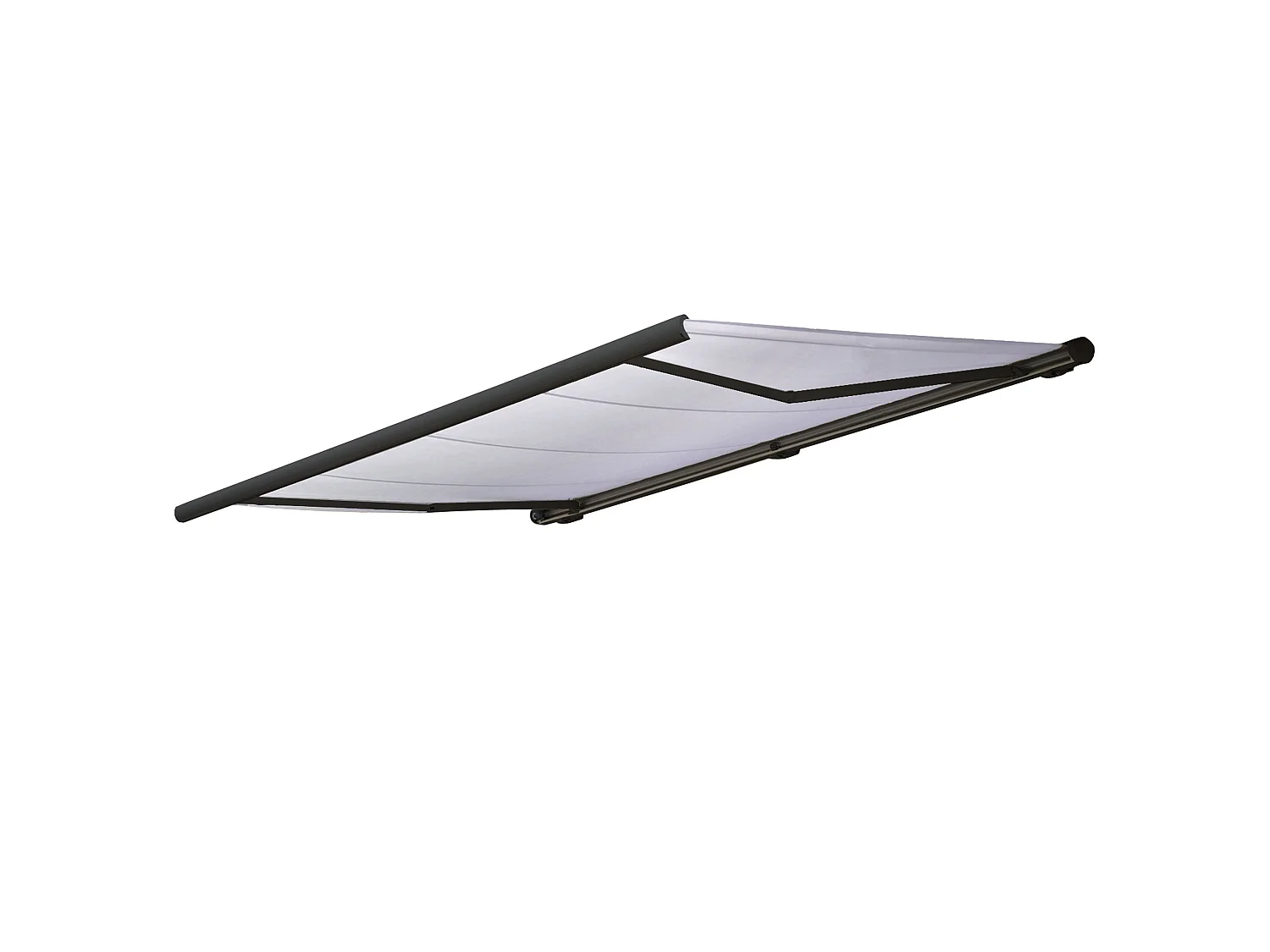 Elektrische Kassettenmarkise H123, Acryl Creme, Rahmen anthrazit