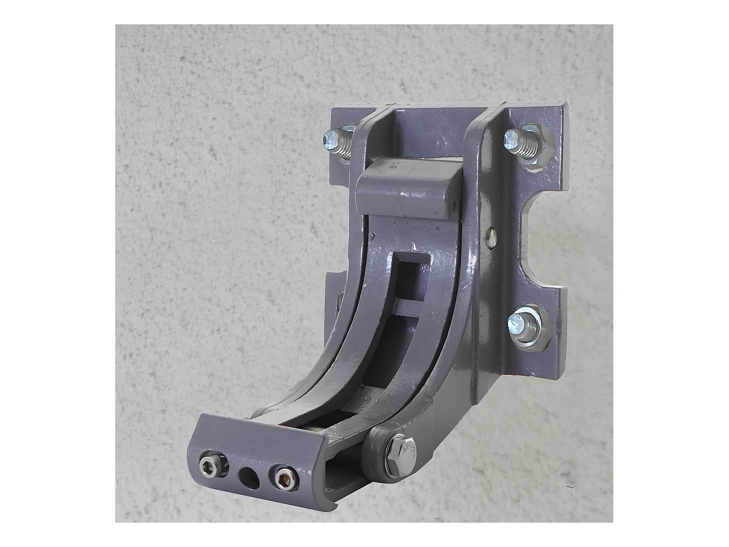 Kassetten-Markise H122 mit Volant, Polyester Grau/Weiß, grau