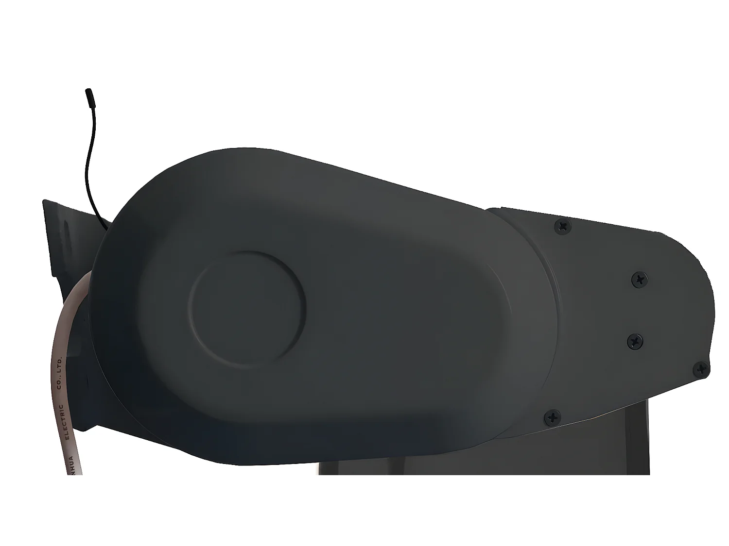 Kassetten-Markise H124 Volant ausfahrbar, Polyester anthrazit, anthrazit