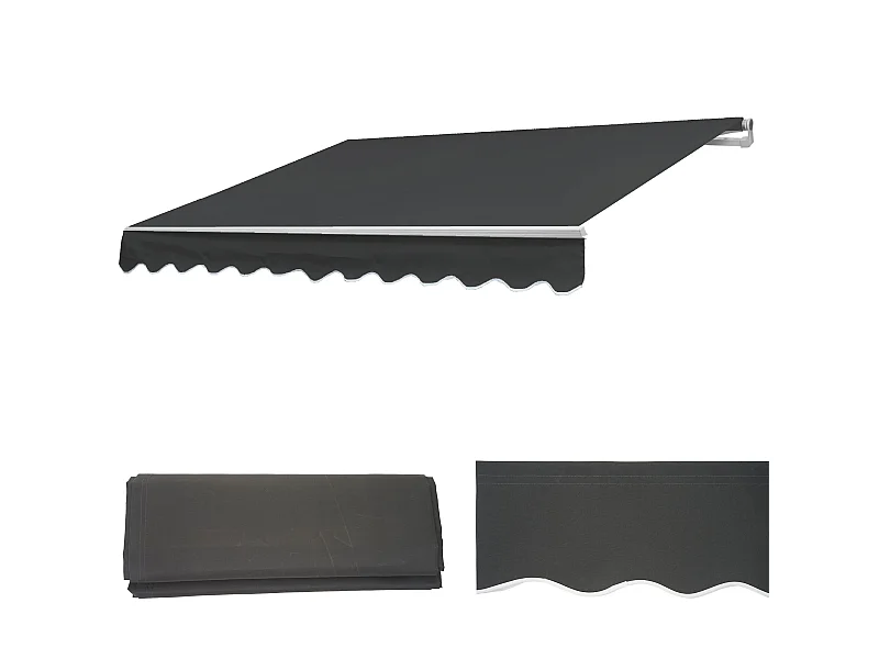 Ersatz-Bezug für Markise H791, Polyester anthrazit