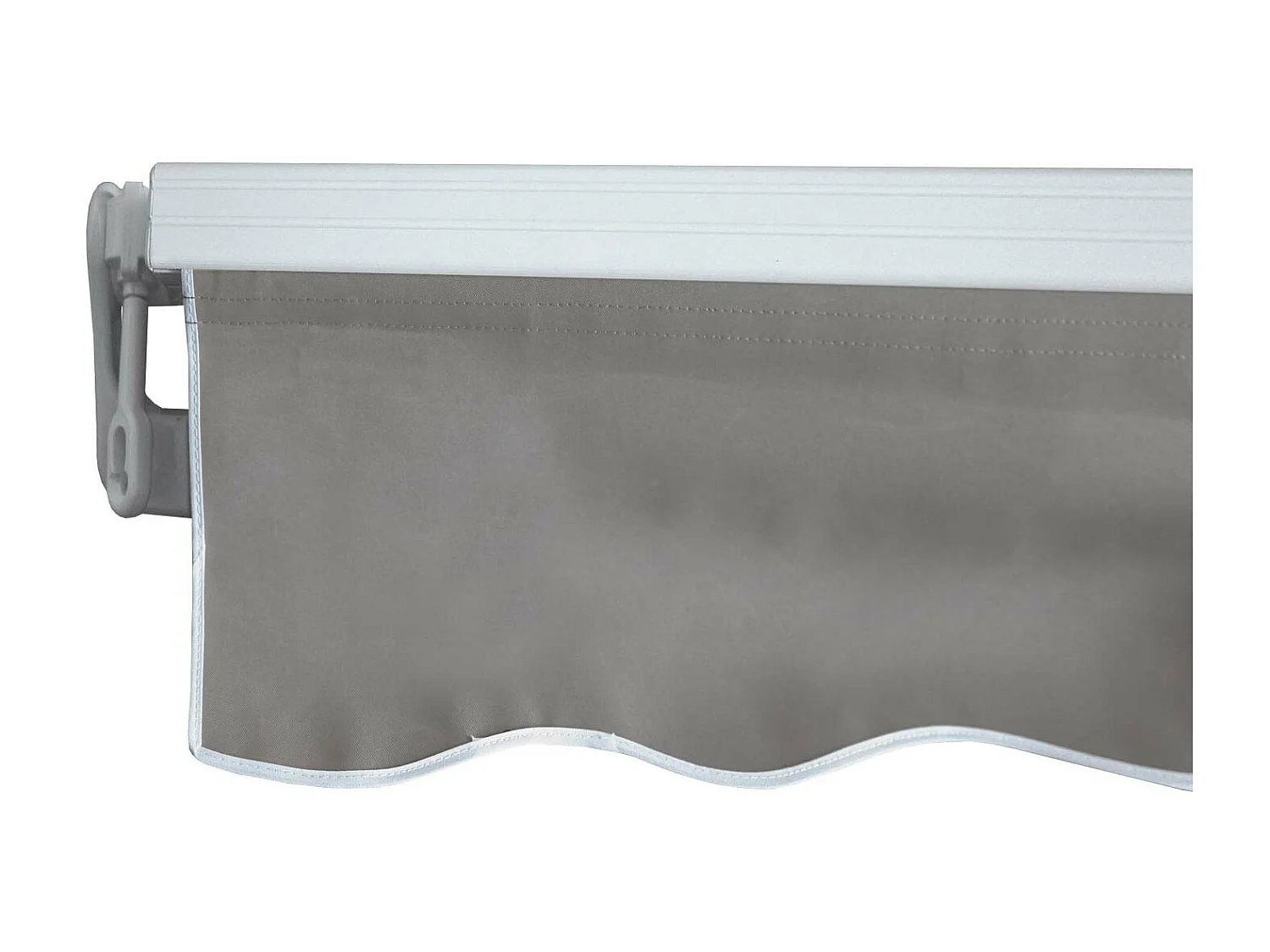 Alu-Markise H791, Polyester, grau-braun