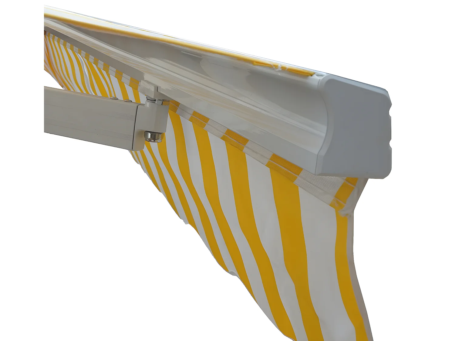 Alu-Markise H791, Polyester, grau-braun