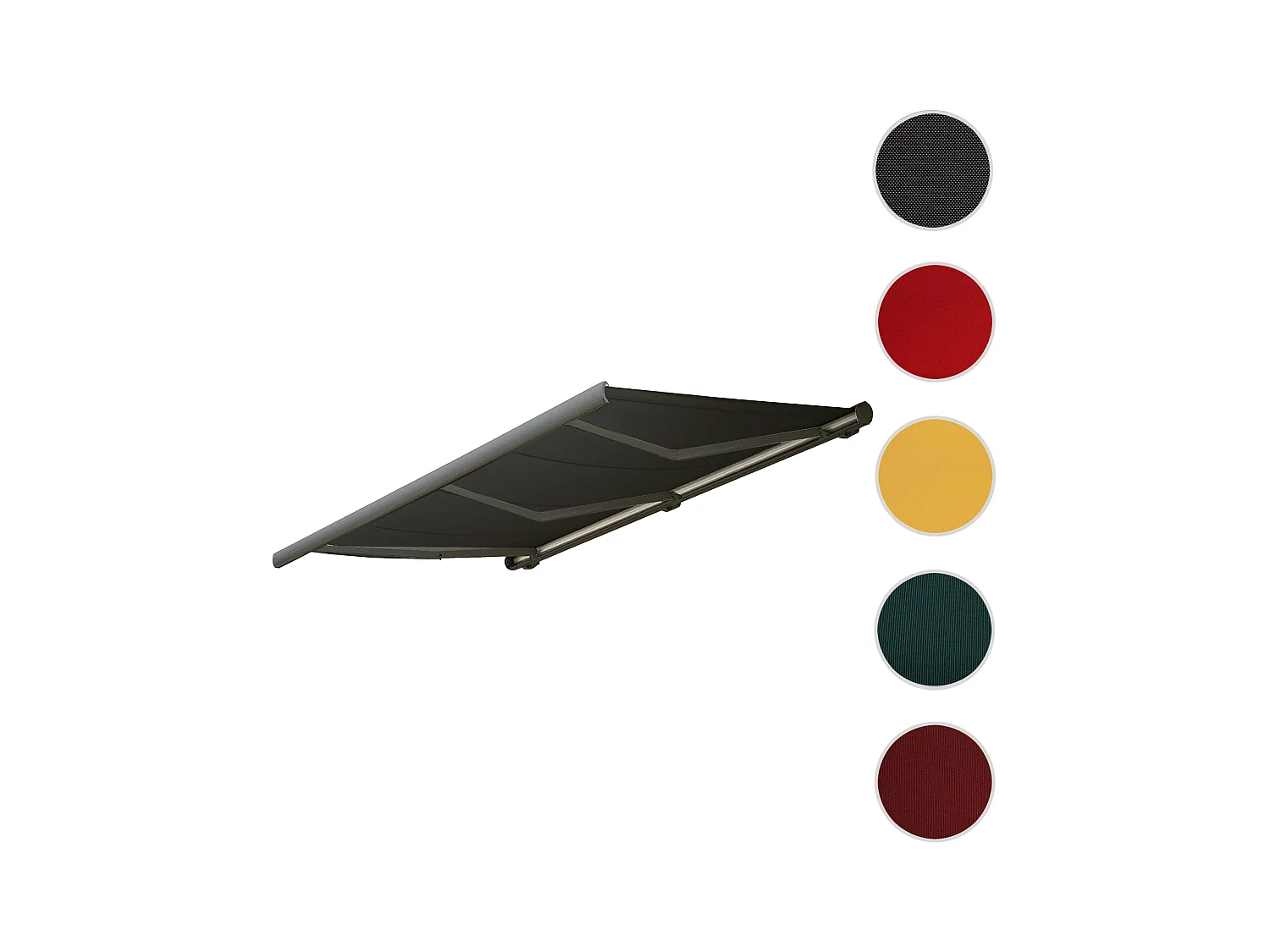 Wymienne poszycie do markizy H123,  Poliester antracytowy