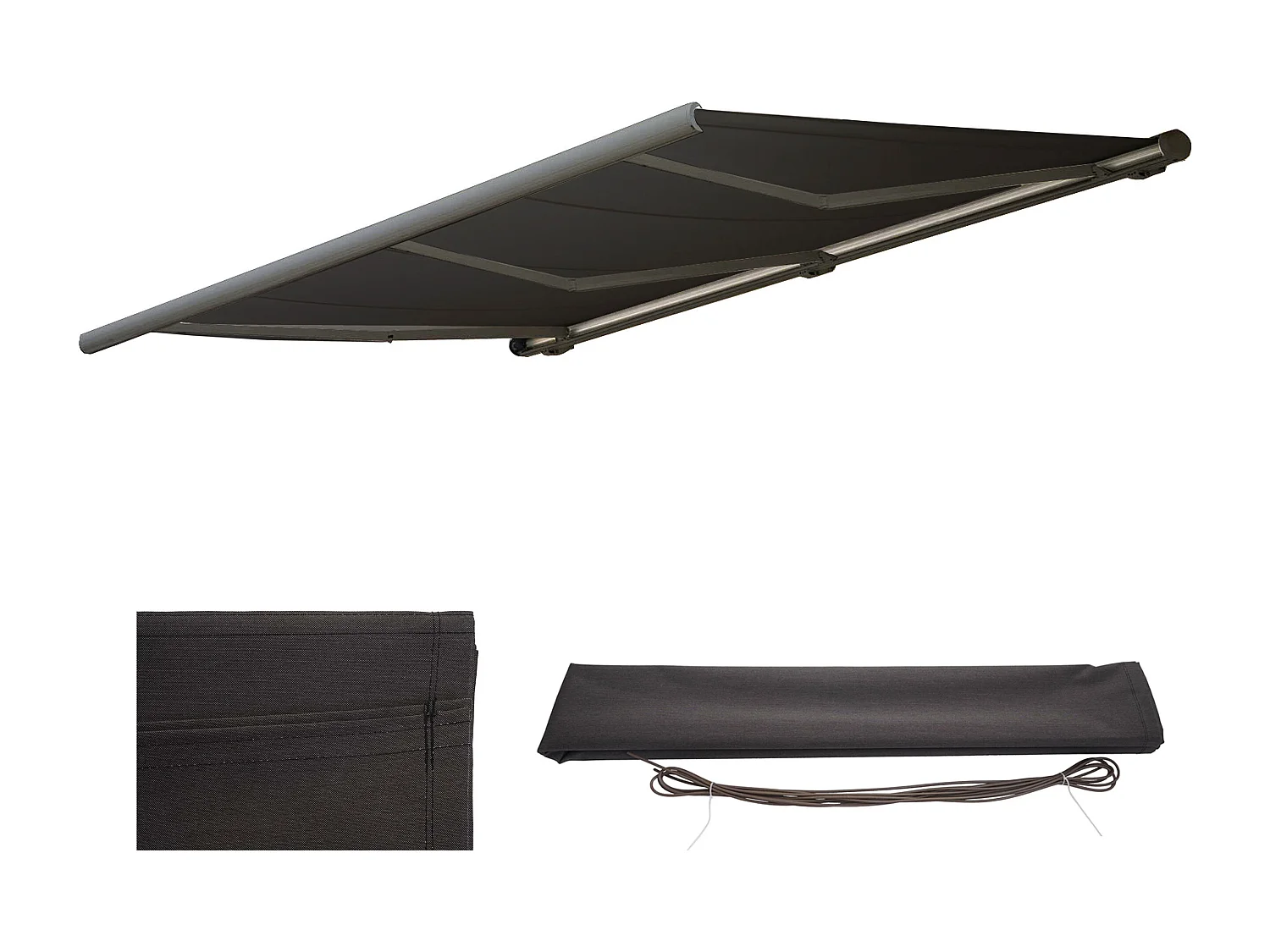 Wymienne poszycie do markizy H123,  Poliester antracytowy