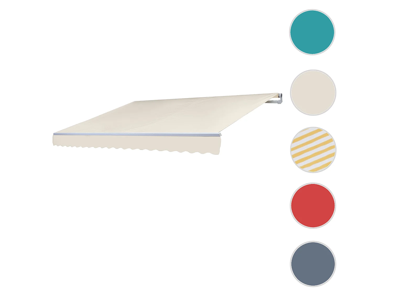 Alu-Markise H792, Polyester, Creme