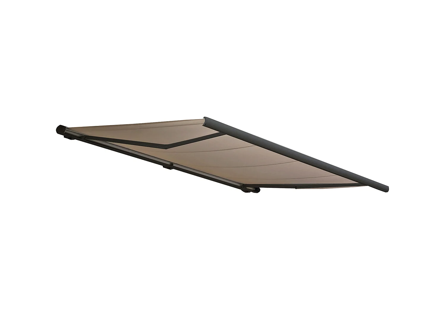 Elektrische Kassettenmarkise MCW-H27, Polyester Sand, Rahmen anthrazit