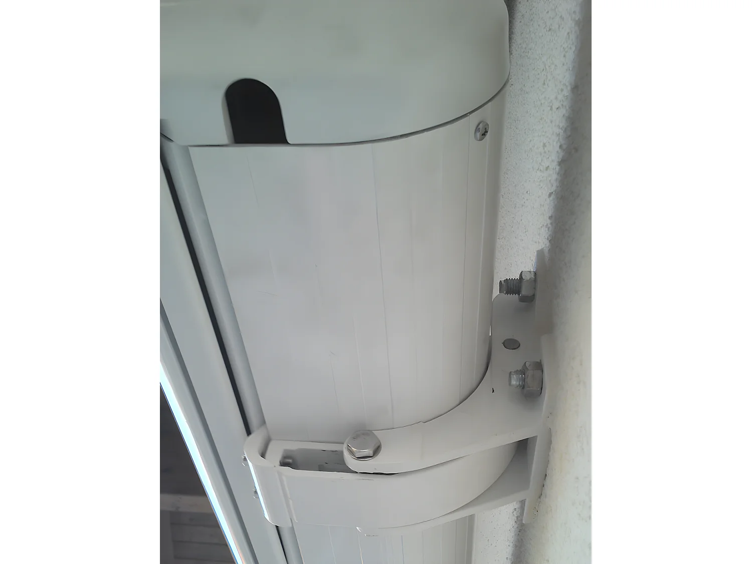 Elektrische Kassettenmarkise H123, Polyester bordeaux-rot