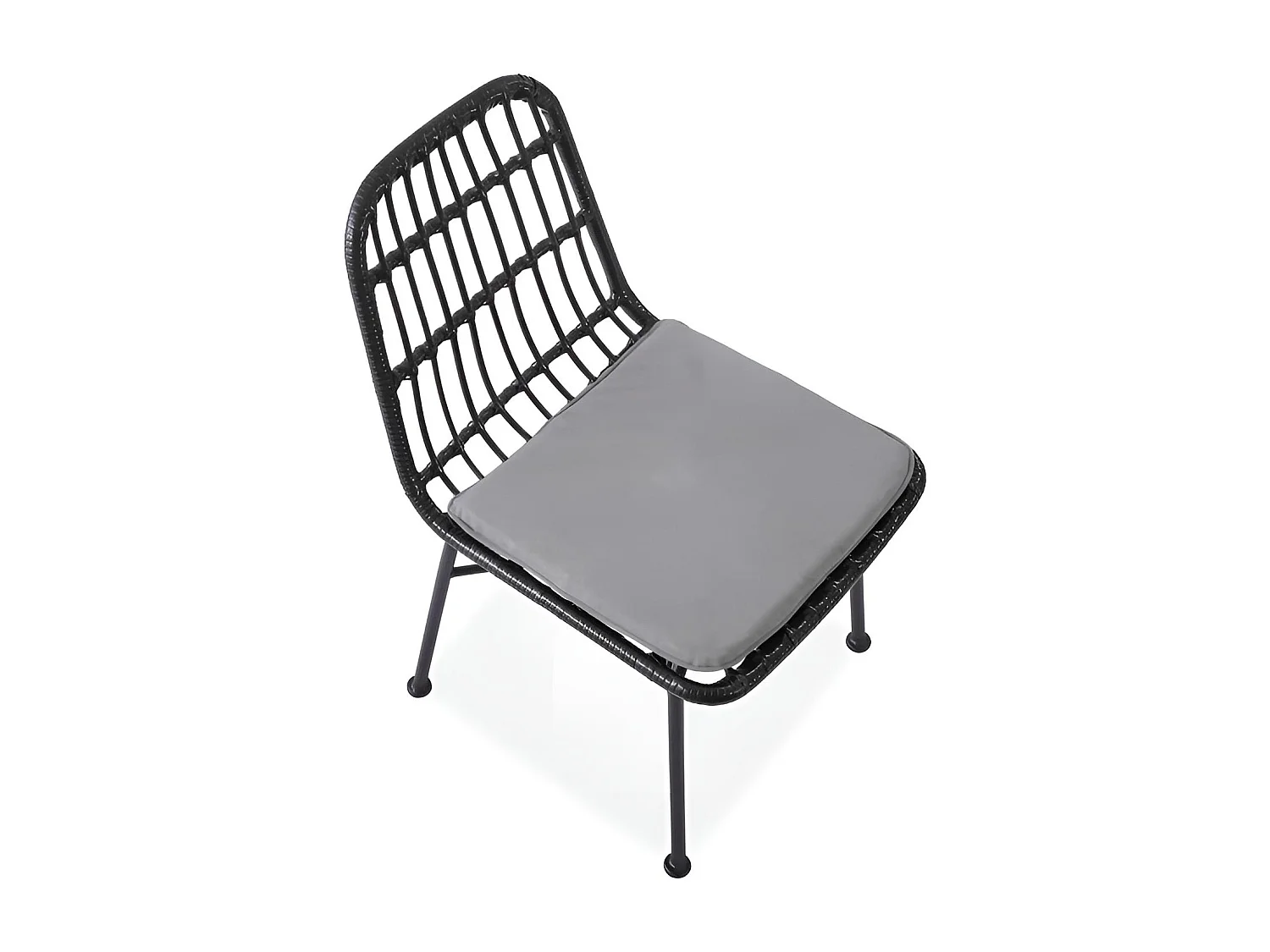 Chaise d'extérieur en rotin synthétique 47 x 43 cm