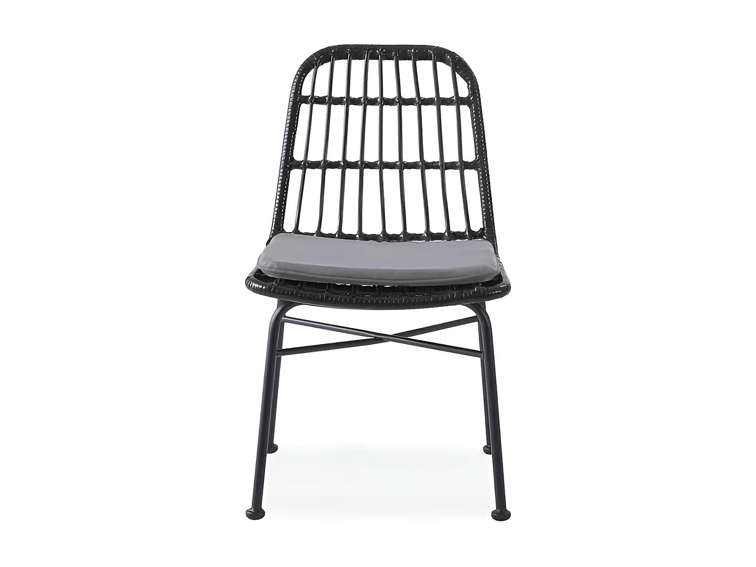 Chaise d'extérieur en rotin synthétique 47 x 43 cm