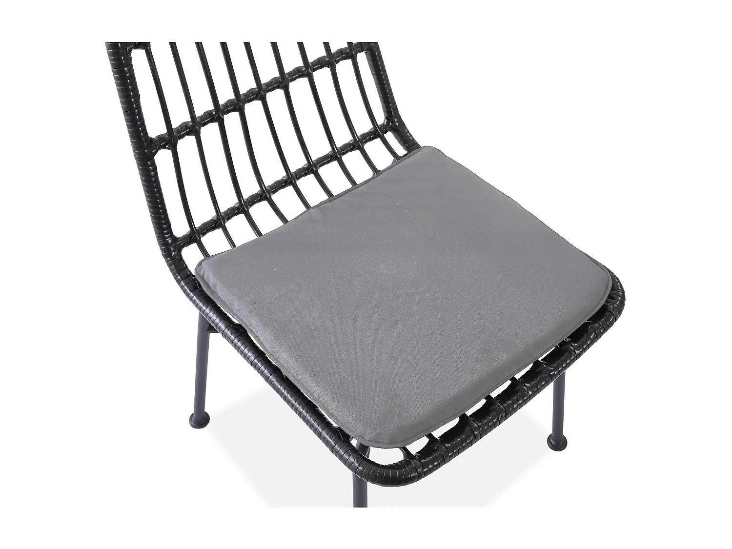 Chaise d'extérieur en rotin synthétique 47 x 43 cm