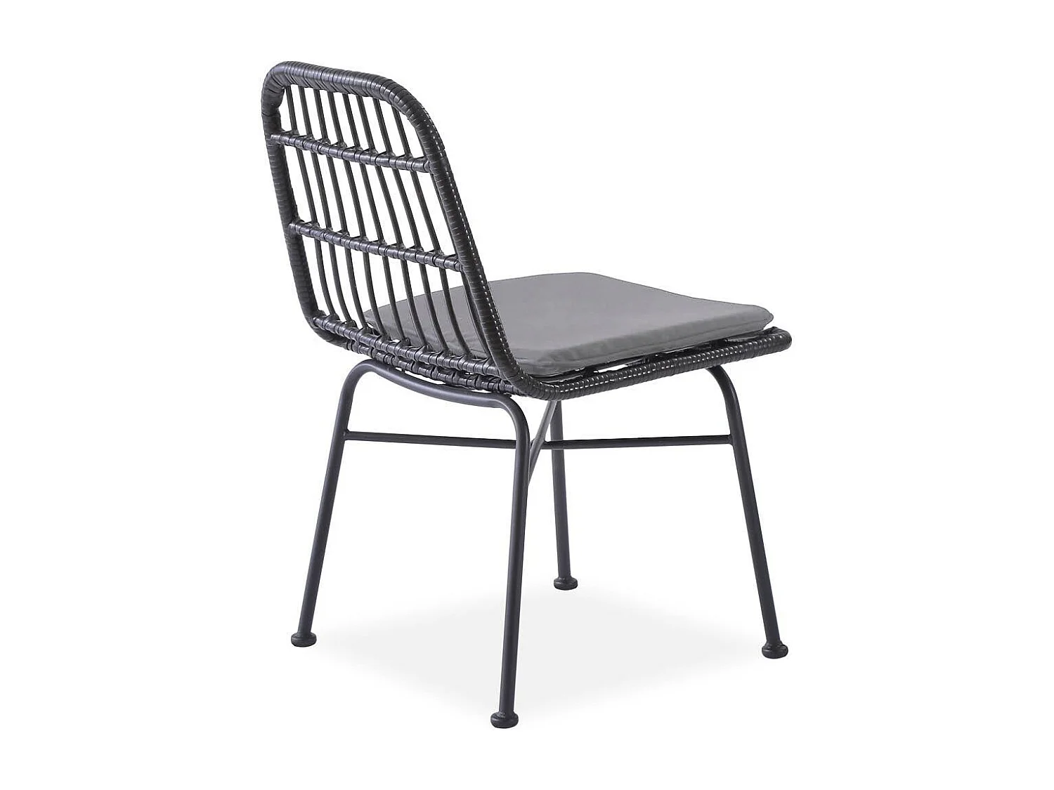 Chaise d'extérieur en rotin synthétique 47 x 43 cm