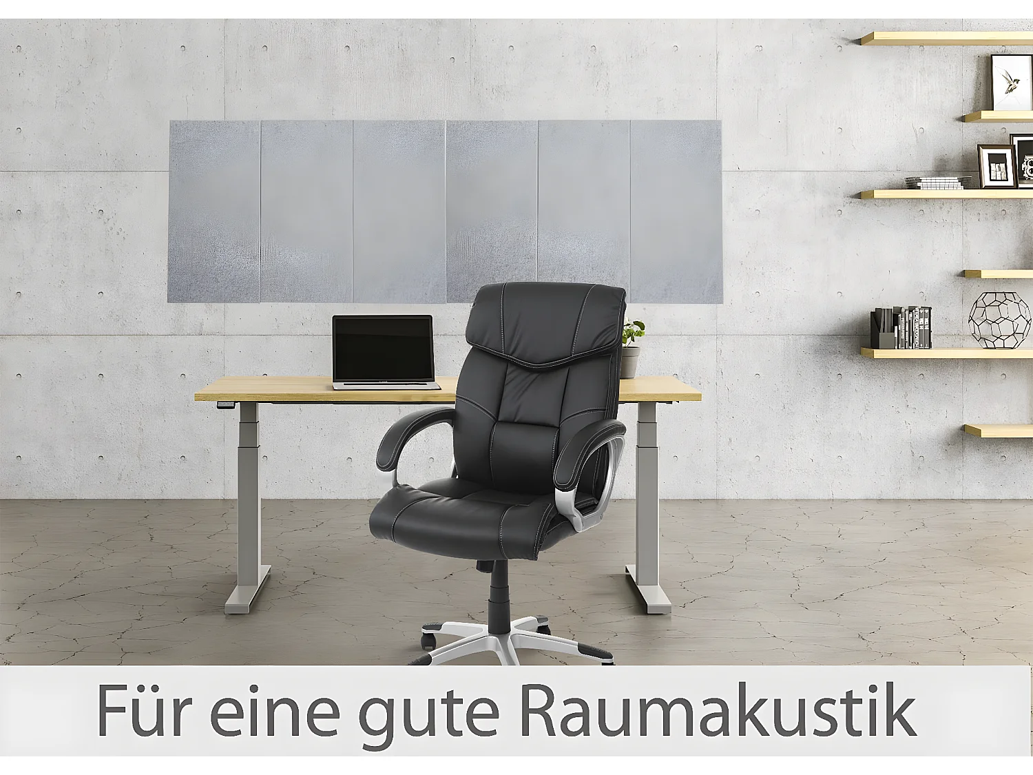 Akustyczny panel ścienny MCW-L52 (zestaw 6 sztuk),  jasnoszary